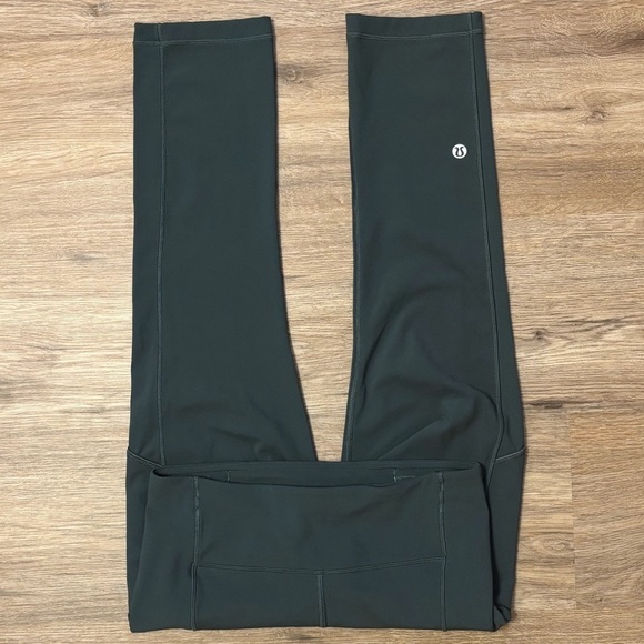 Lululemon Speed Up Crop Leggings Size 4 In Teal Shadow 21" - Picture 1 of 8